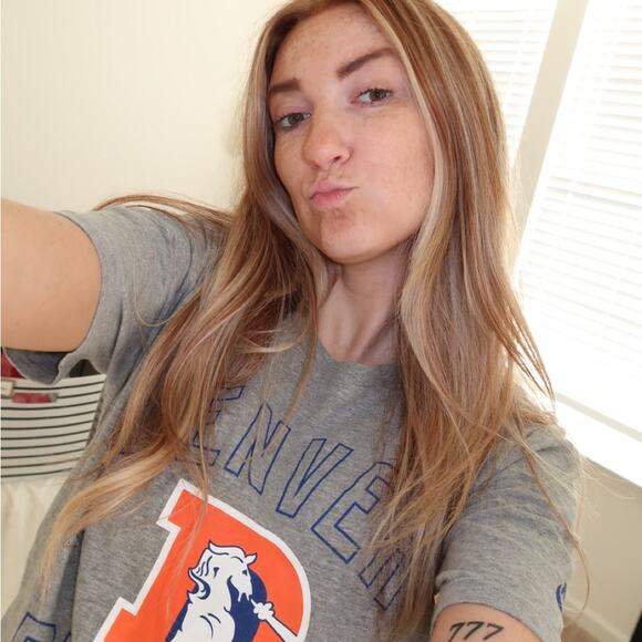 Nike Gray Denver Broncos Short Sleeve Tee Small - Picture 5 of 5